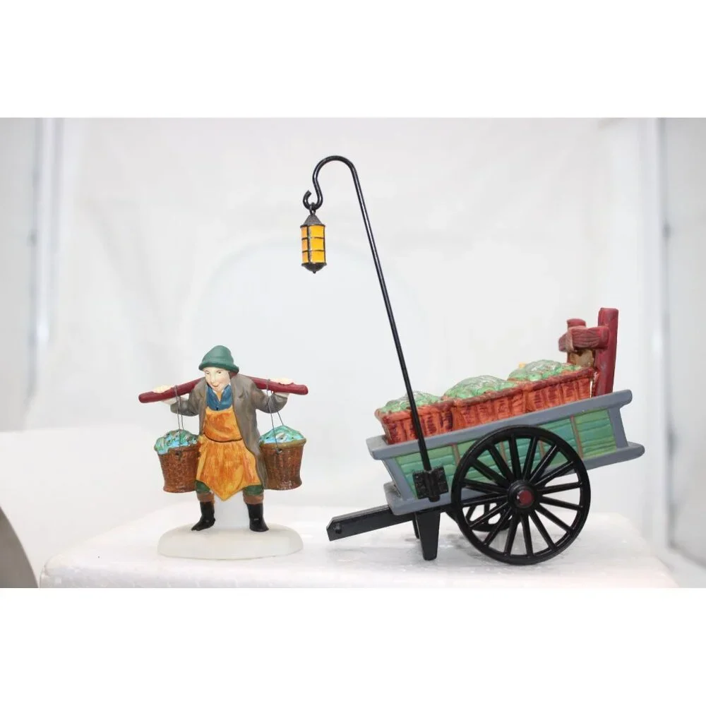Dept 56 Dickens Village- Chelsea Market Fish Monger